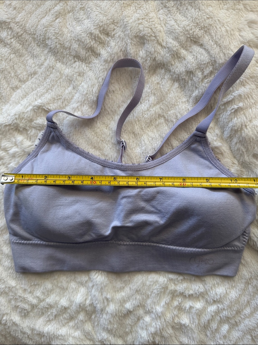 Light Gray Seamless Comfort Bralette Padded Sports bra